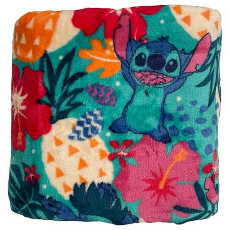 The Big One Oversized Disney Lilo & Stitch Microplush Throw Blanket