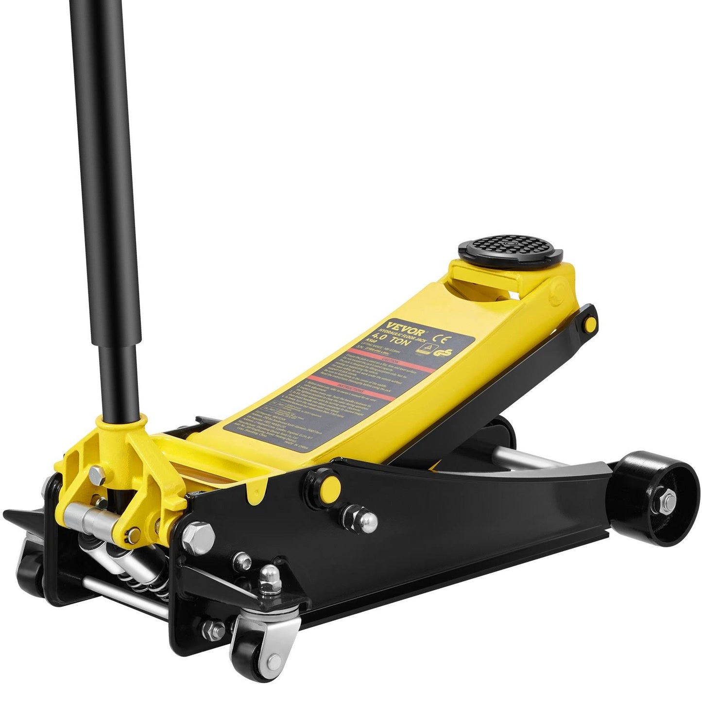 VEVOR Floor Jack 4 Ton Low Profile Floor Jack Heavy-Duty Steel Racing Floor Jack with Dual Pistons Quick Lift Pump Floor Jack Lifting Range