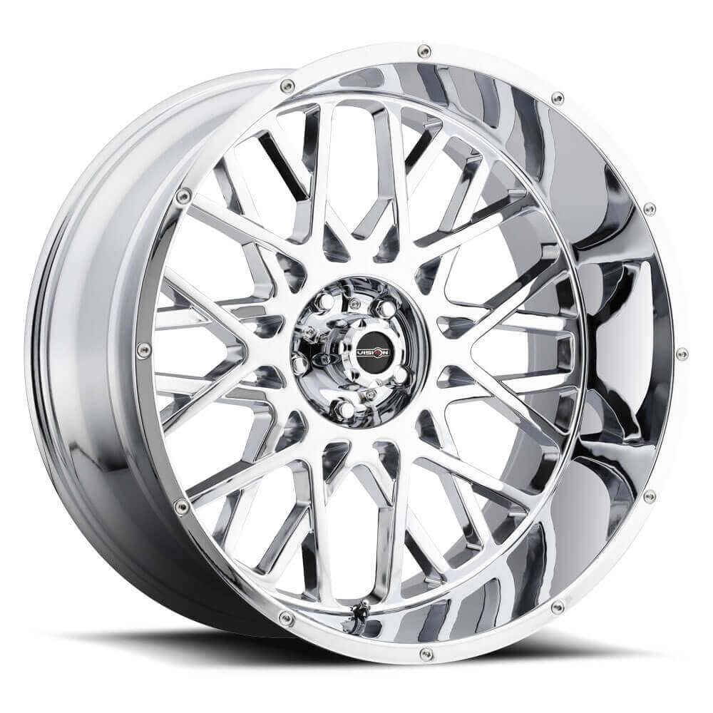 Vision Rocker Chrome Wheel 20x12 5x127 -51