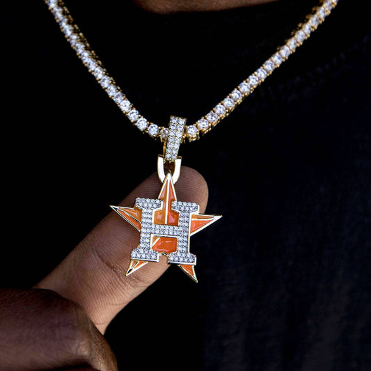 The GLD Shop Houston Astros Pendant 18k