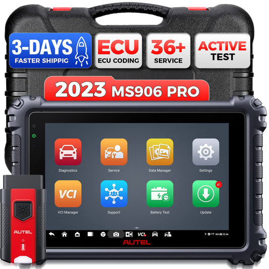 Autel Scanner MaxiSys MS906 Pro Auto Diagnostic Scan Tool with Advanced ECU Coding, Adaptations,with Mv108,bt506