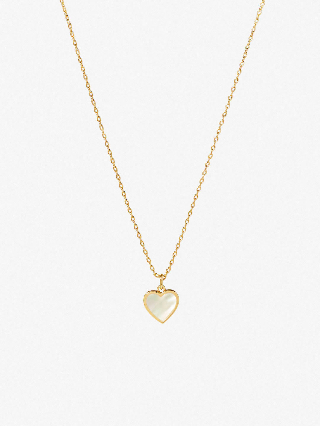 Ana Luisa 14K Gold Heart Necklace Laure Mother of Pearl