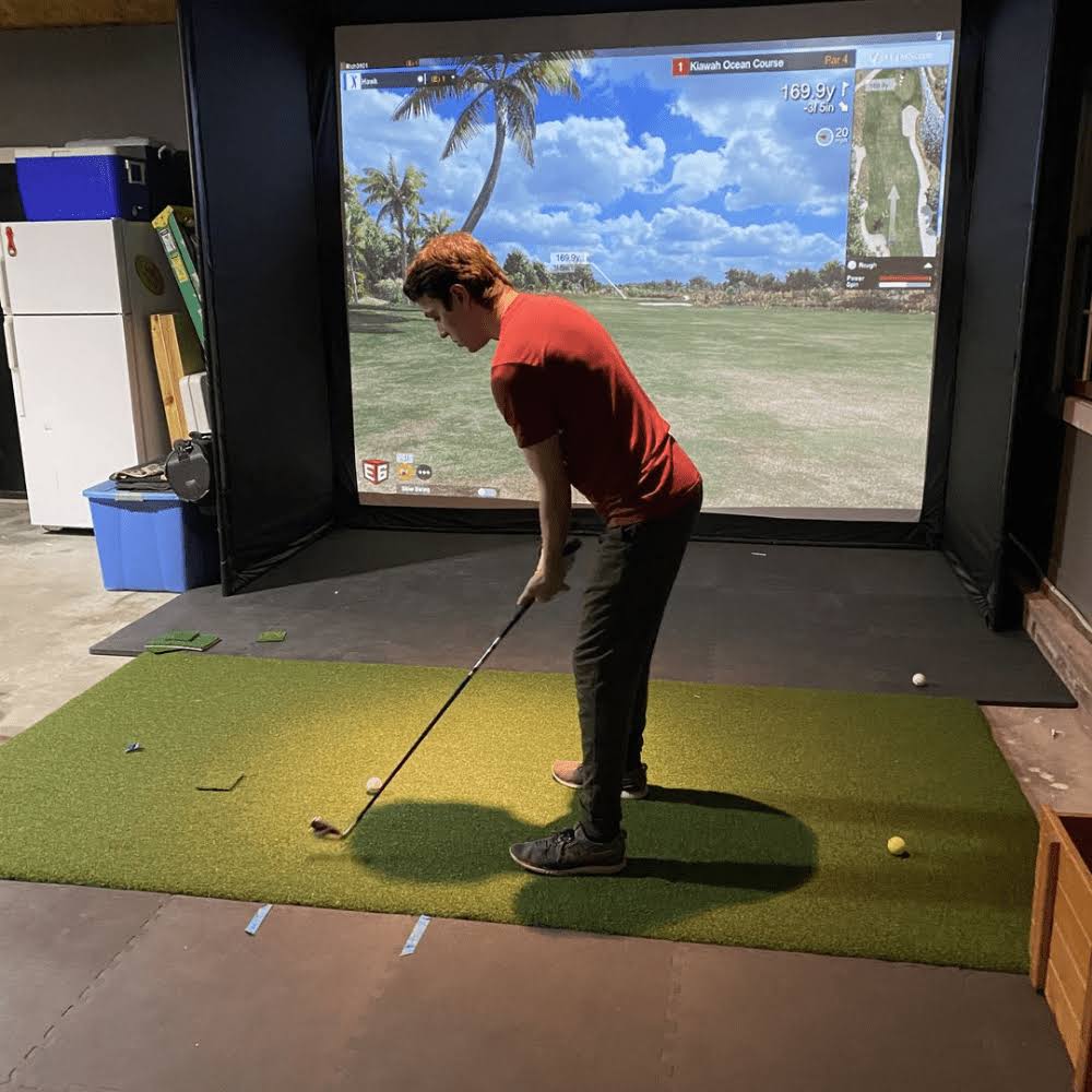 5x10 LaunchLine Pro Golf Simulator Mat | Realistic Grass | Takes a Real Tee