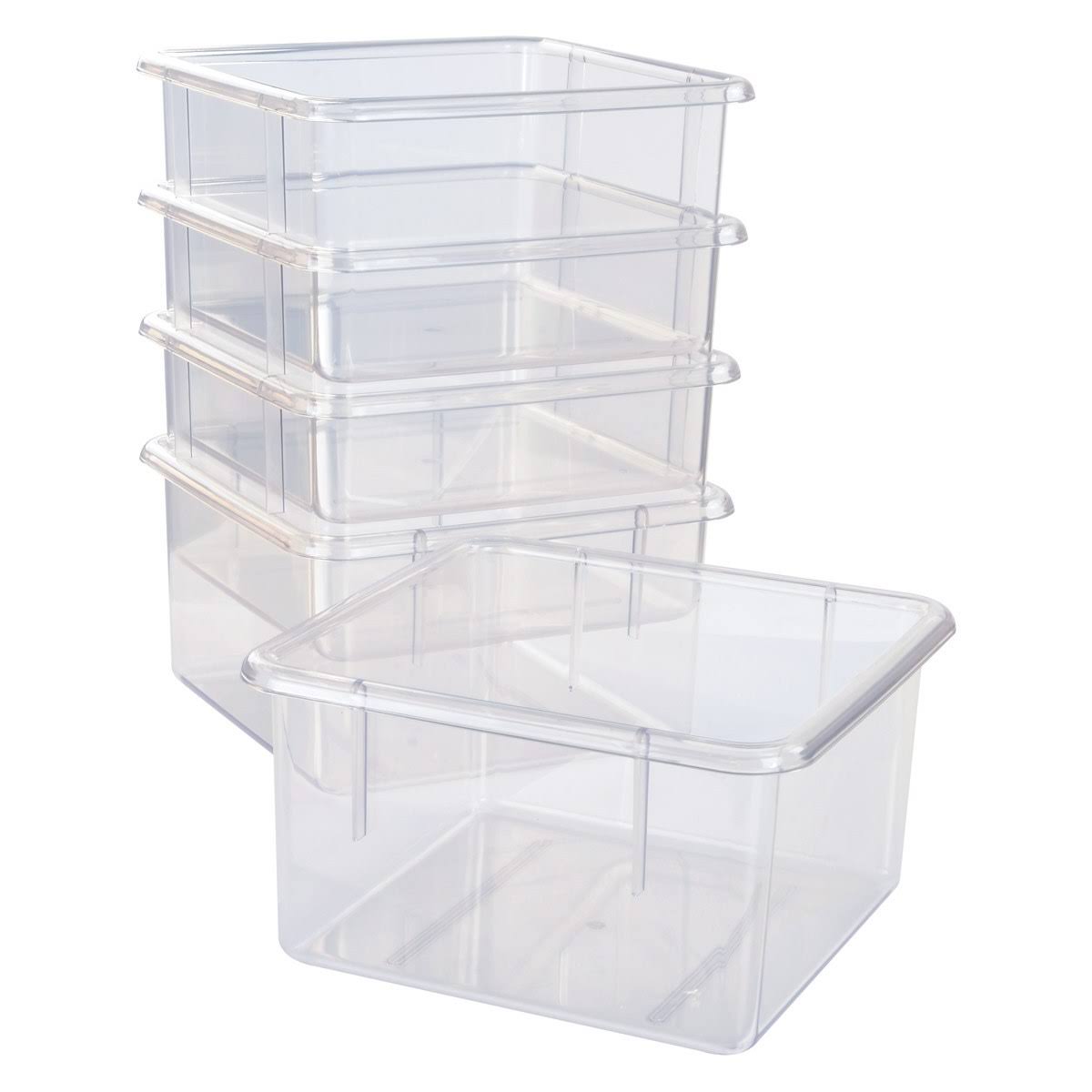 5 Clear Bins for 10-Cubby Wall Locker