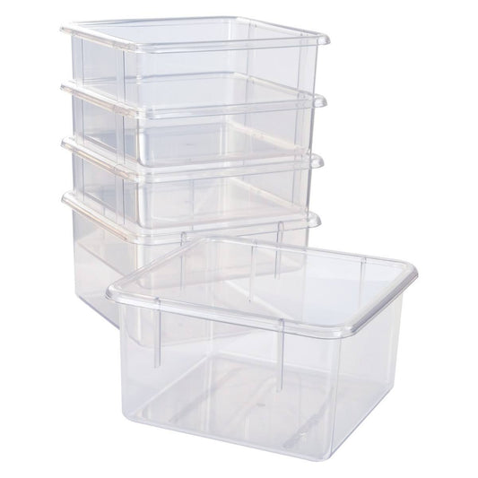 5 Clear Bins for 10-Cubby Wall Locker