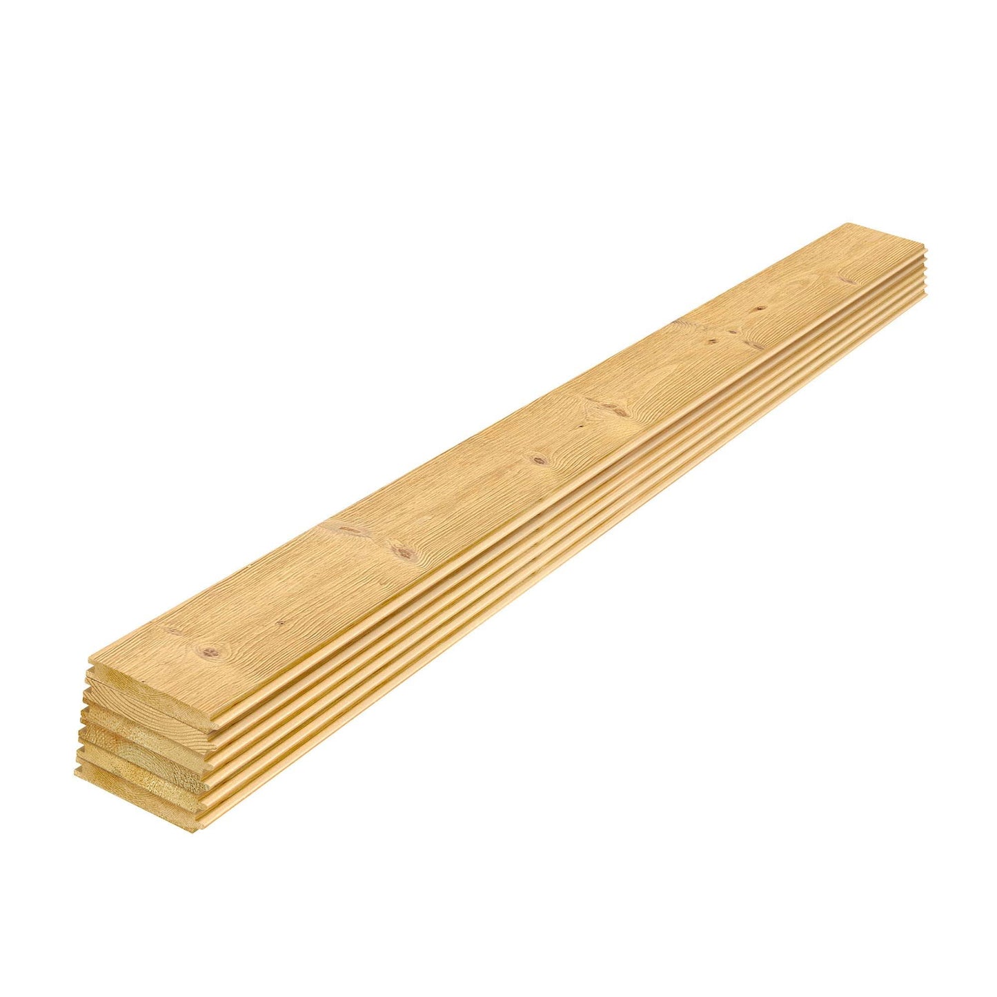 UFP-Edge Thermally Modified Wood 1 in. x 8 in. x 8 ft. Tongue and Groove Accent Boards, Natural 6-Pack