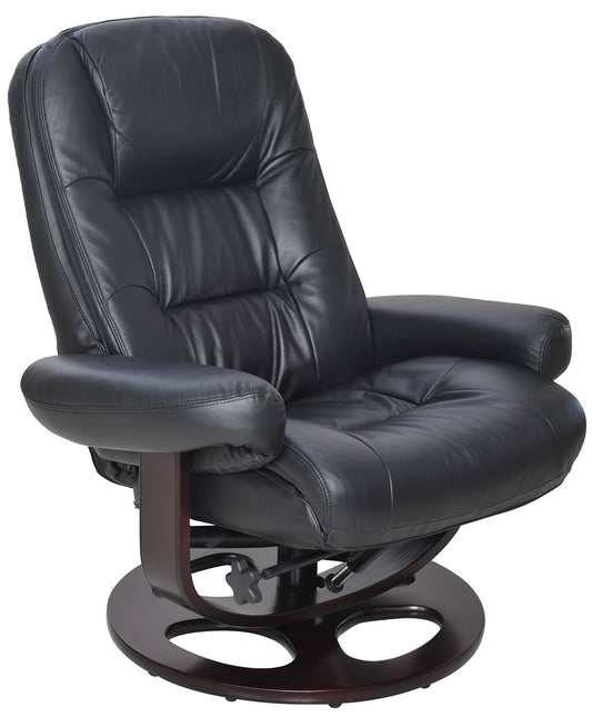 Barcalounger Jacque Pedestal Recliner/Ottoman, Hilton Black