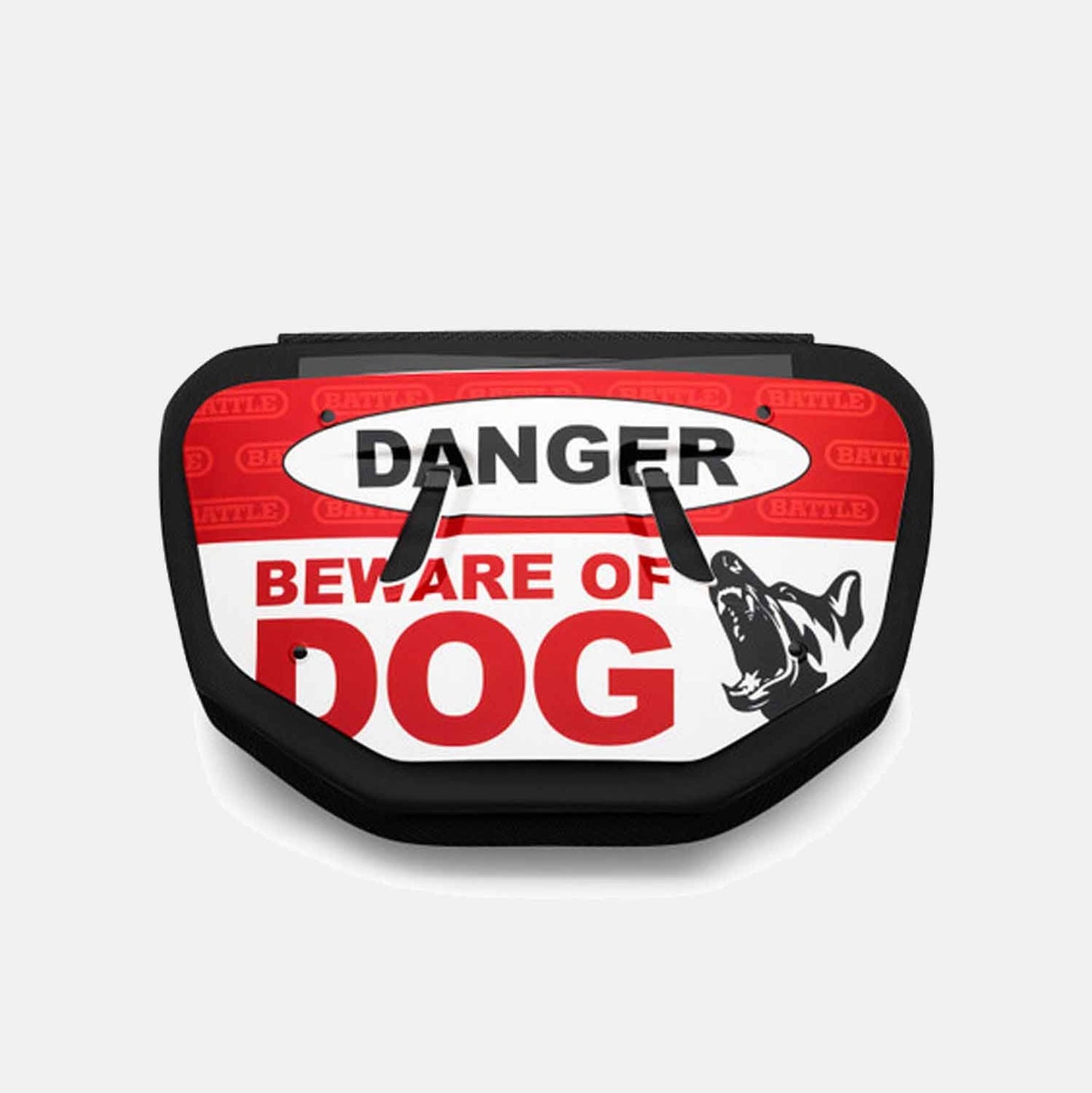 Battle Sports Beware of Dog Chrome Football Back Plate Youth