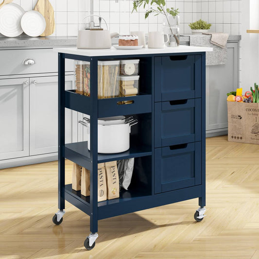 Ariayah Kitchen Island Cart Lark Manor Base Finish