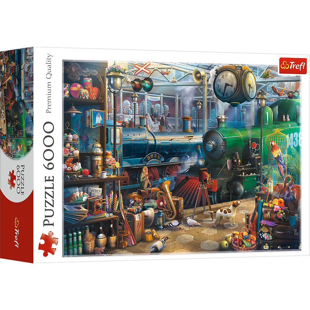 Trefl Red 6000 Piece Puzzle - Train Station