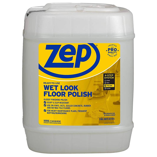 Zep Zuwlff5g 5 Gallon Wet Look Floor Finish