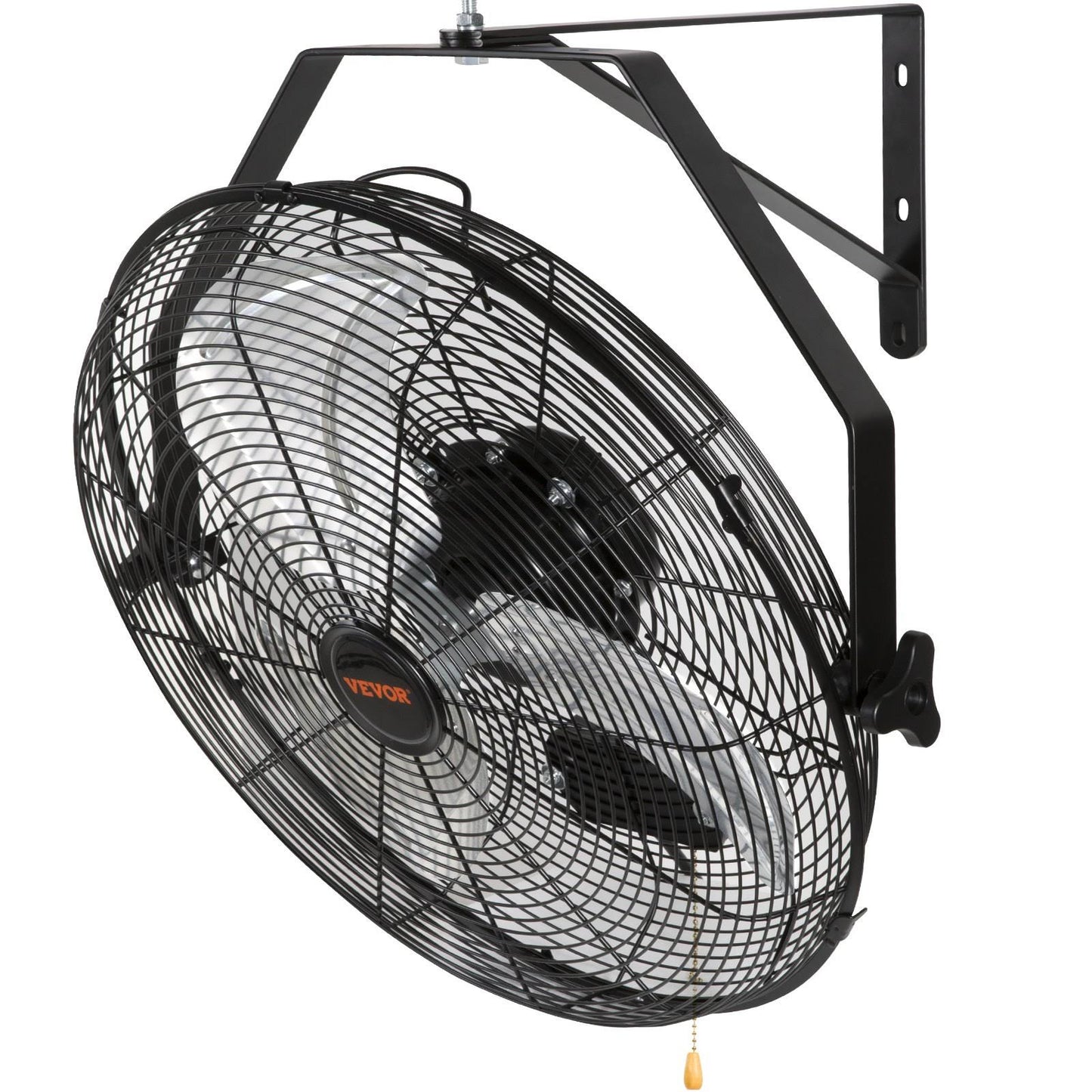 VEVOR Wall Mount Fan, 18 inch, 3-Speed High Velocity Max. 4150 CFM, Waterproof Oscillating Industrial Wall Fan, Commercial or