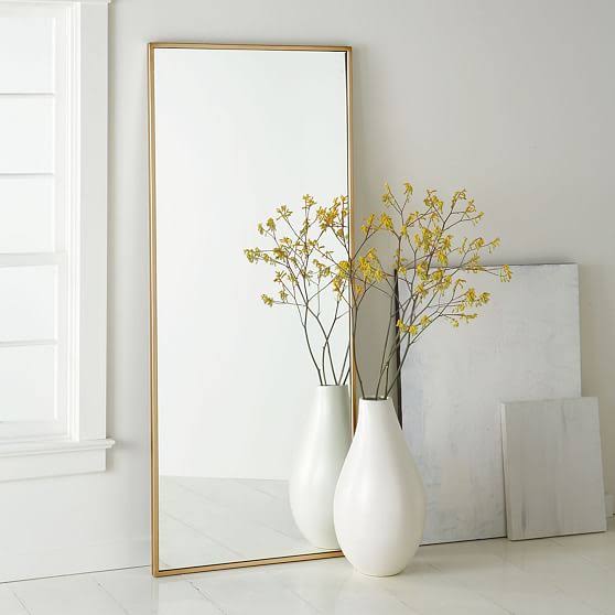 West Elm Metal Framed Oversized Floor Mirror