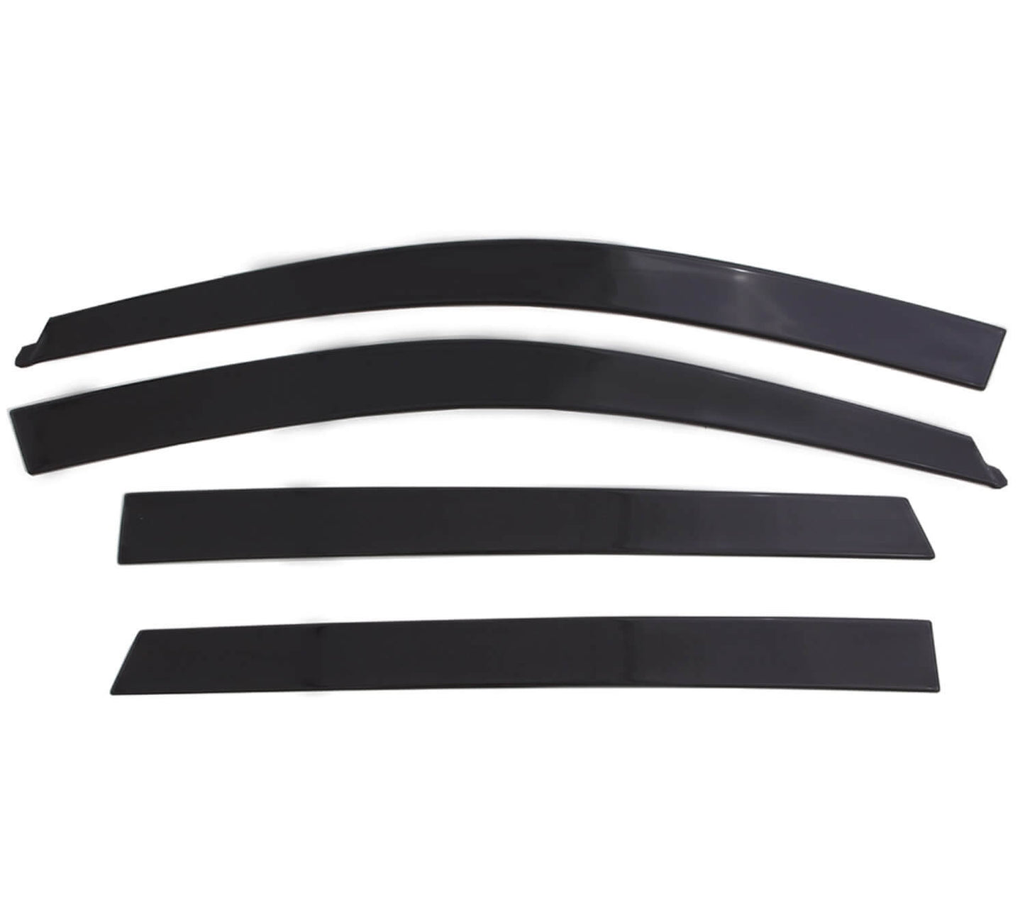 AVS 774061 Low Profile Ventvisor Window Deflectors; Front; Matte Black