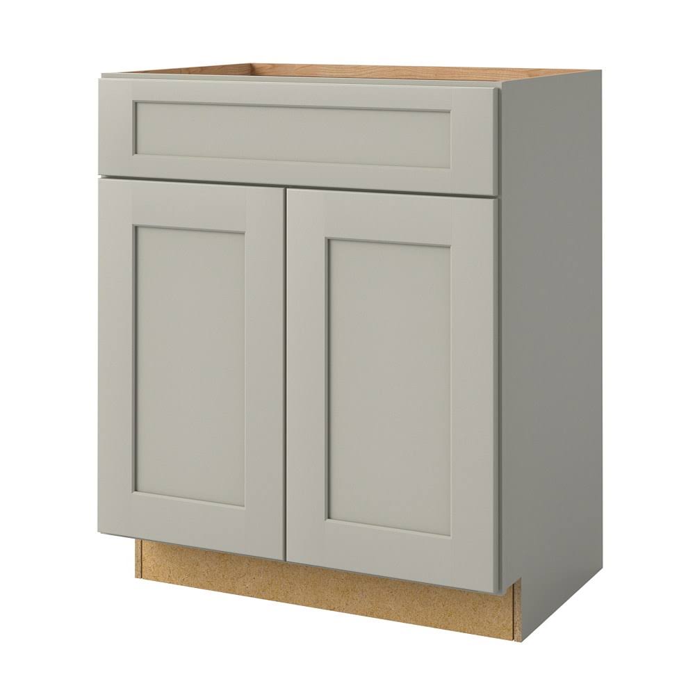 allen + roth Stonewall 27-in Stone Bathroom Vanity Base Cabinet without Top 55281ST