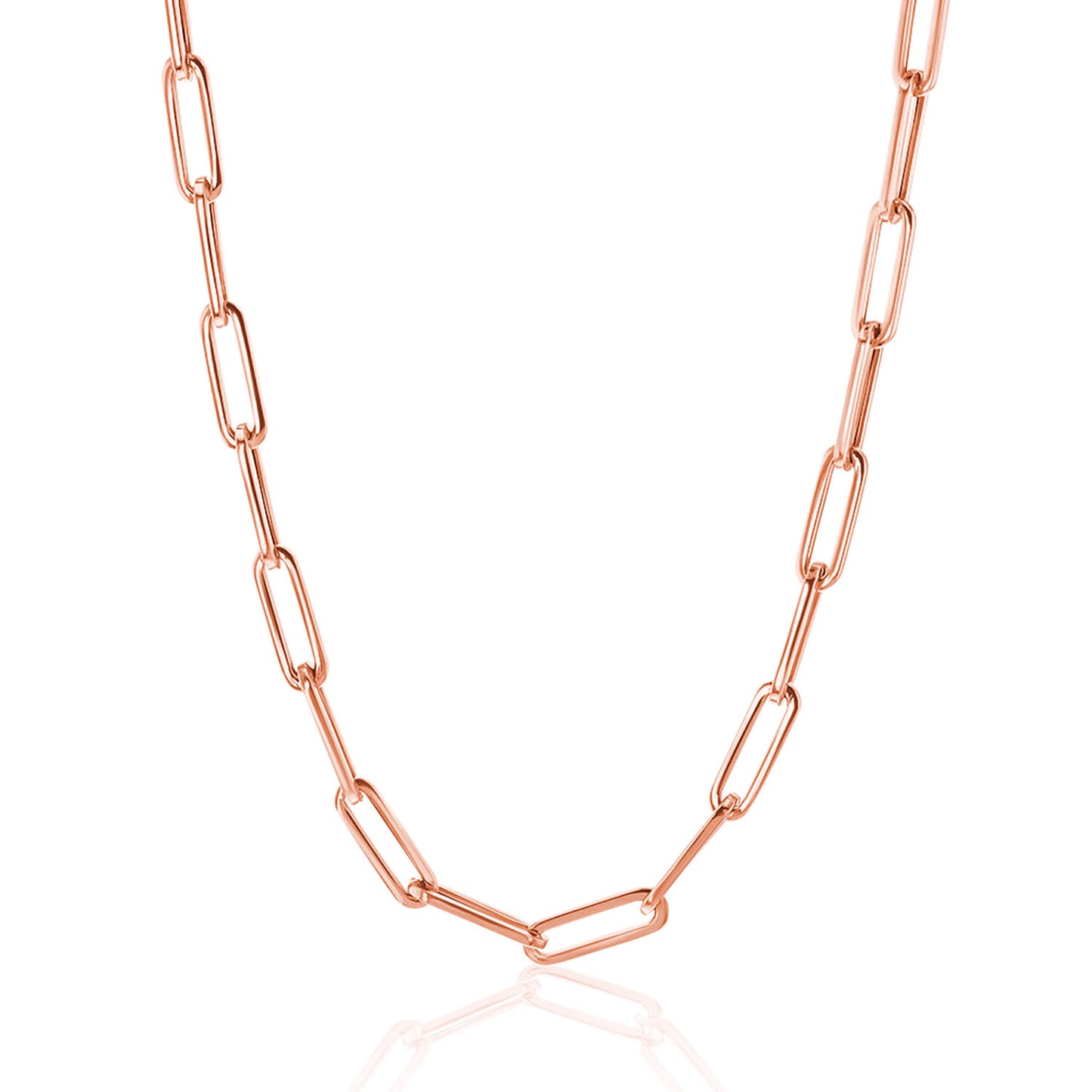 14K Large Paper Clip Chain Necklace 14K Gold by Baby Gold