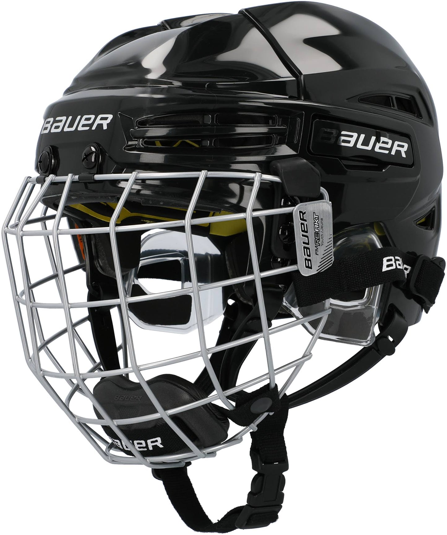 Bauer Re-Akt 100 Hockey Helmet Combo - Youth - Navy