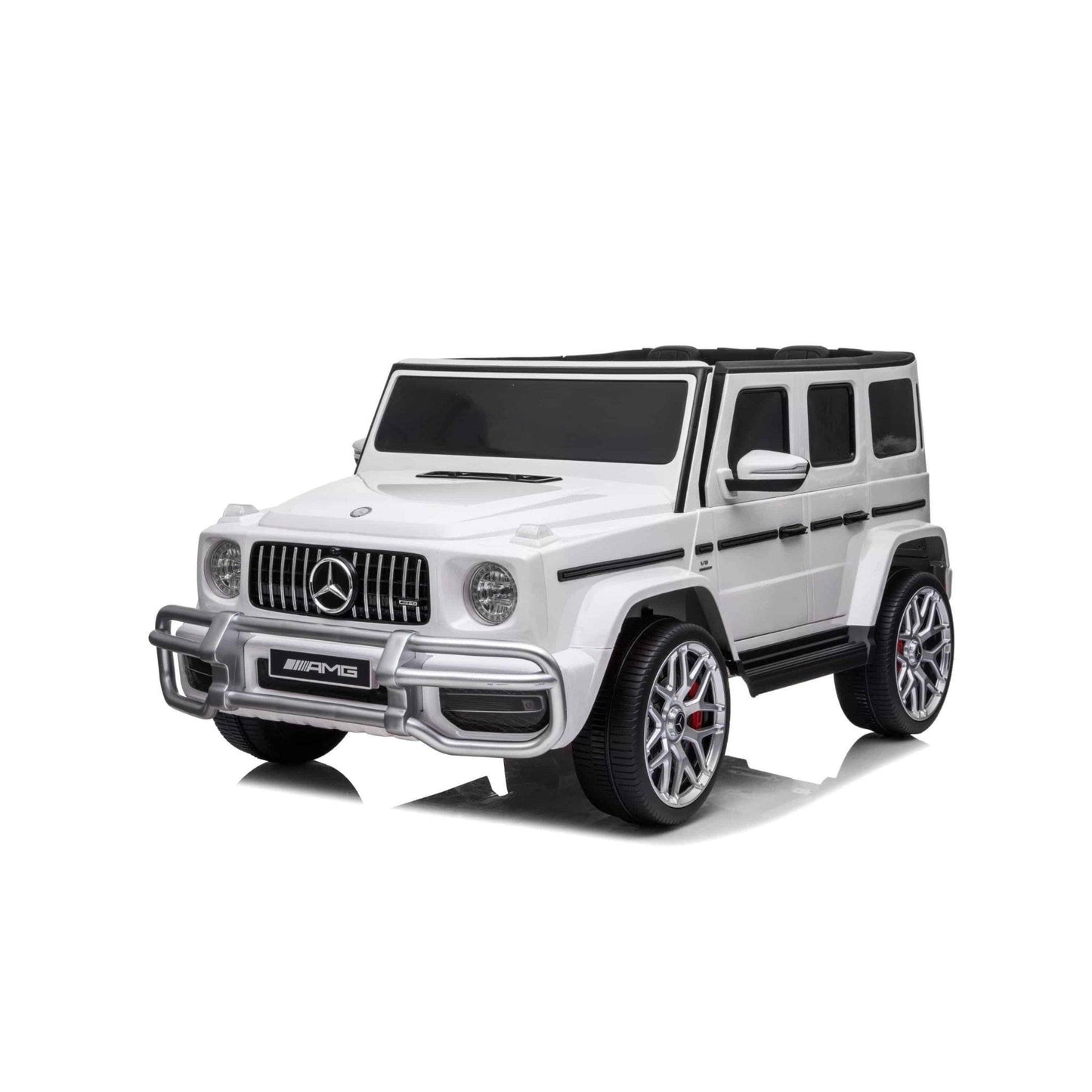 24V 4x4 Mercedes G63 AMG 2 Seater Ride on Car - White