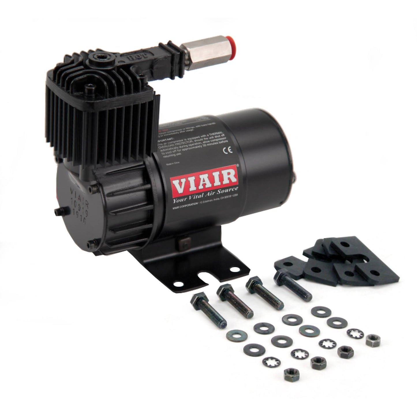 Viair 10019 100C Stealth Black Compressor Kit W Omega Mounting Bracket