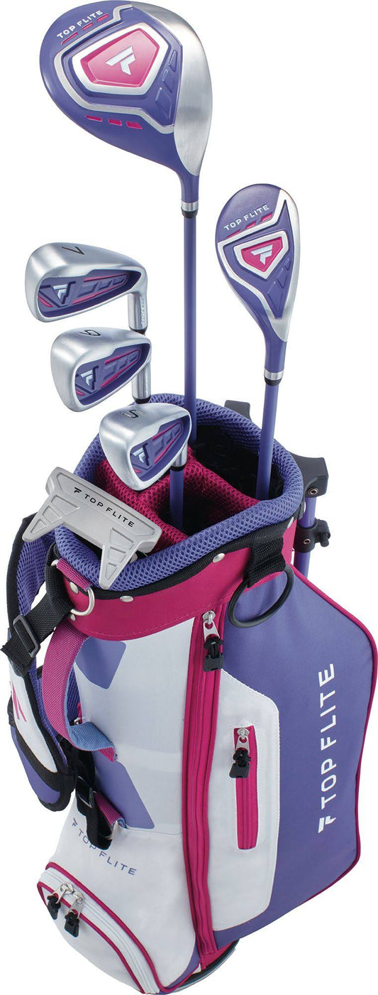 Top Flite Girls Pink & Purple 2022 9 Piece Left Hand Golf Clubs Complete Set | Golf Galaxy