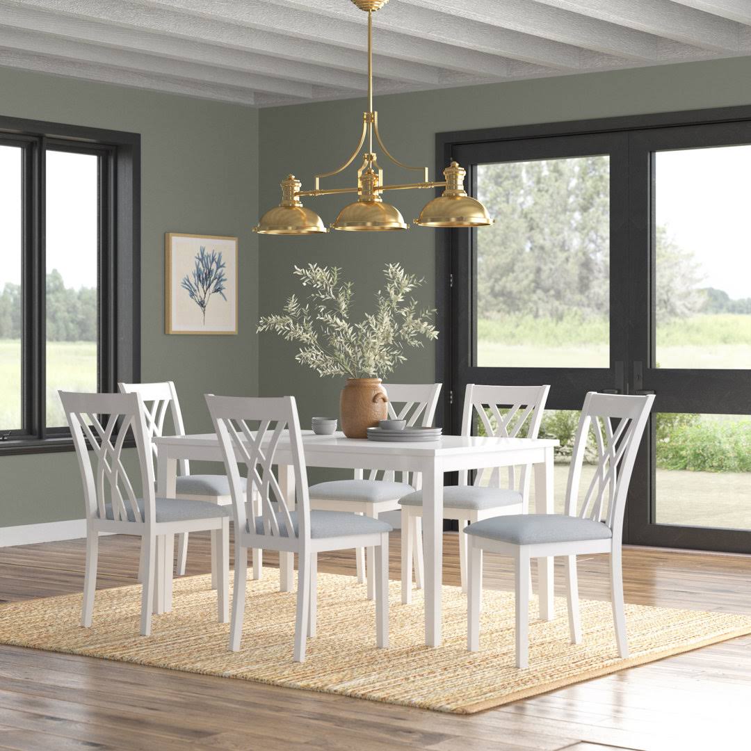 Asherton 7 Piece Dining Set Beachcrest Home