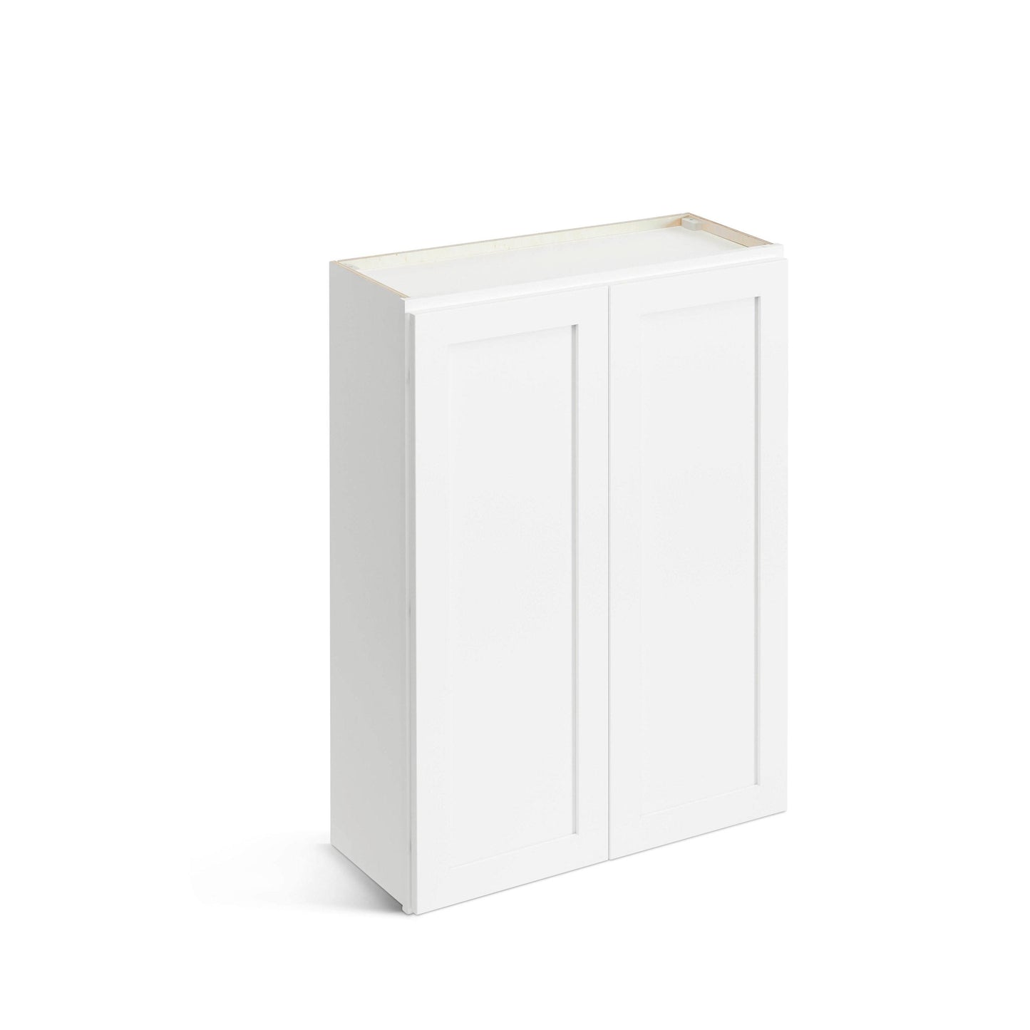 Valleywood Cabinetry Pure White 24-in W x 42-in H x 12-in D Pure White Birch Door Wall Ready to Assemble Plywood Cabinet Flat Panel Shaker Door