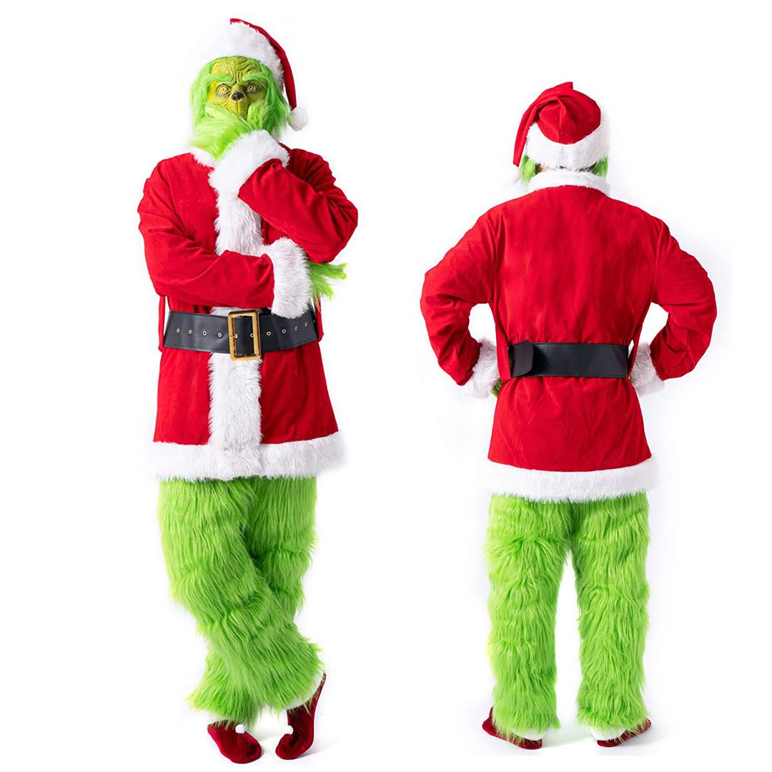 Big and Tall Grinch Costume for Adults 3XL