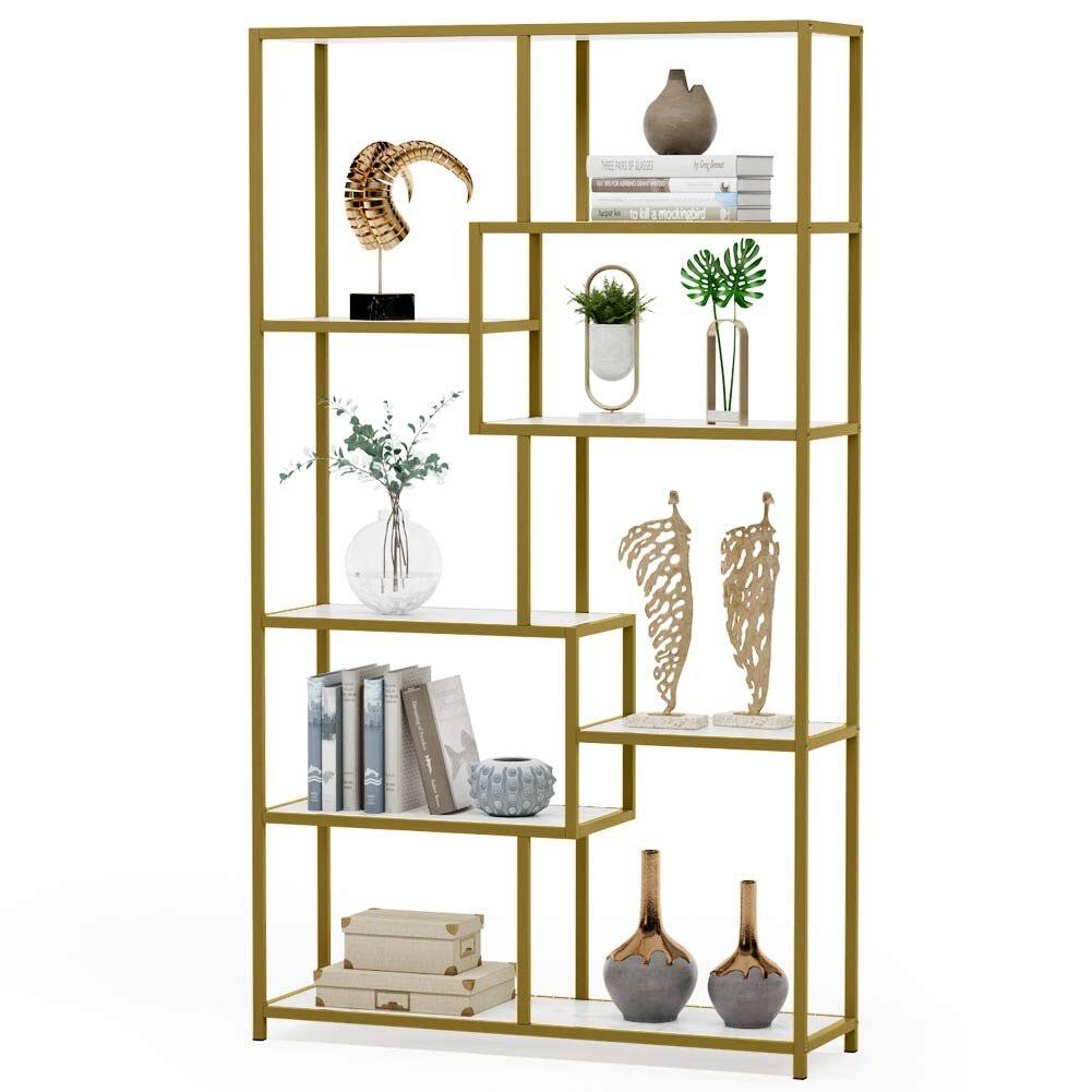 Campy 70.86 H x 39.37 W Steel Etagere Bookcase Everly Quinn