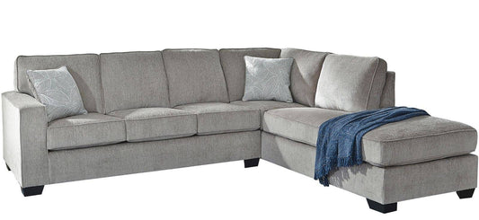 Adelson Chenille 2-pc. Sectional in Alloy by Ashley Furniture