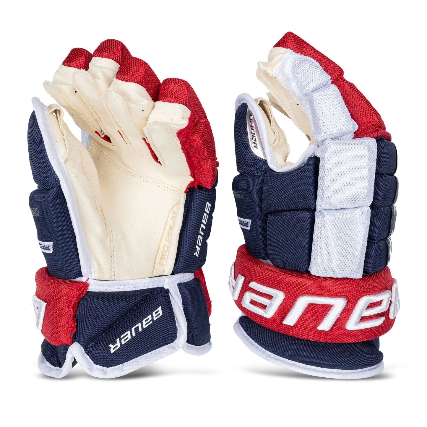 Bauer Pro Series Hockey Gloves - Junior - Navy/Red/White - 11.0