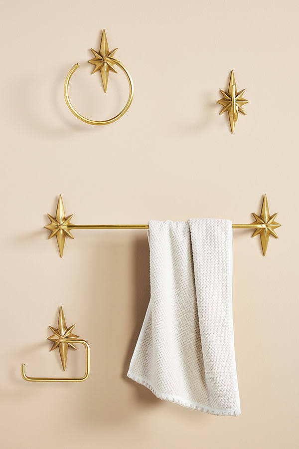 Arthur Towel Bar by Anthropologie in Brown