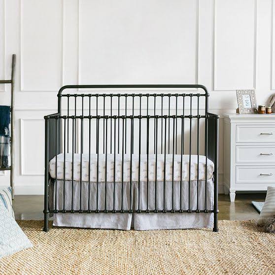 West Elm Winston 4-in-1 Convertible Crib Vintage Iron