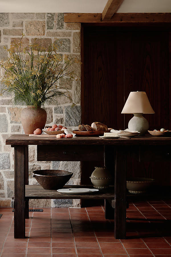 Amber Lewis Garvey Kitchen Island for Anthropologie in Black