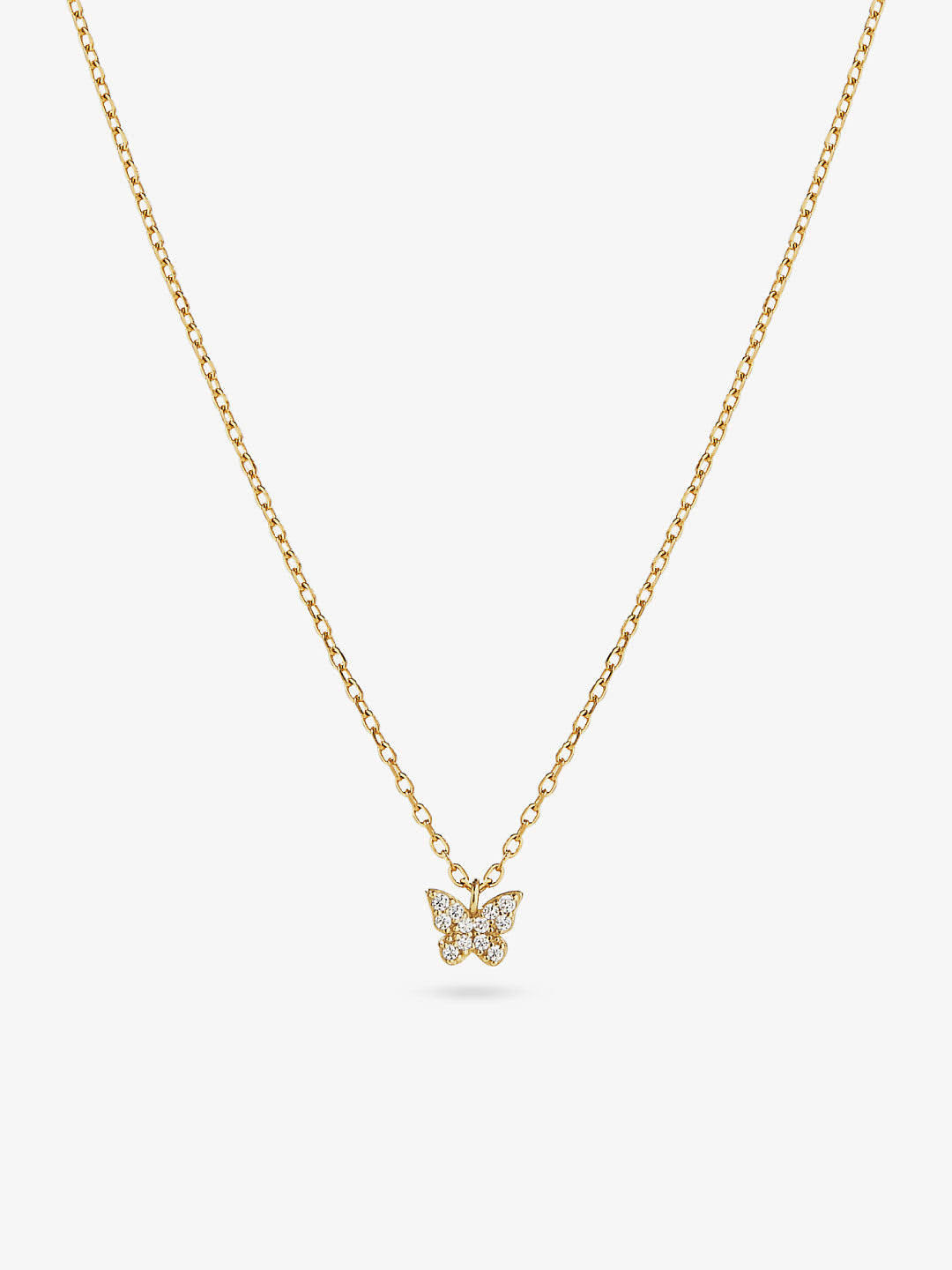 Ana Luisa Sterling Silver 14K Gold Butterfly Necklace