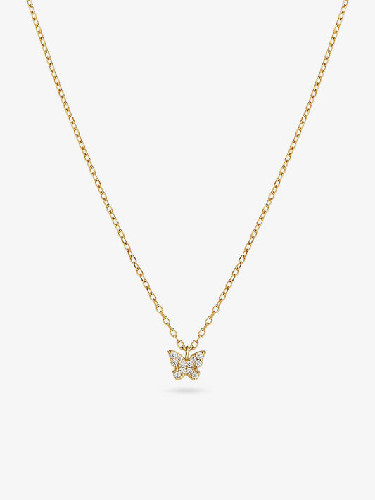 Ana Luisa Sterling Silver 14K Gold Butterfly Necklace