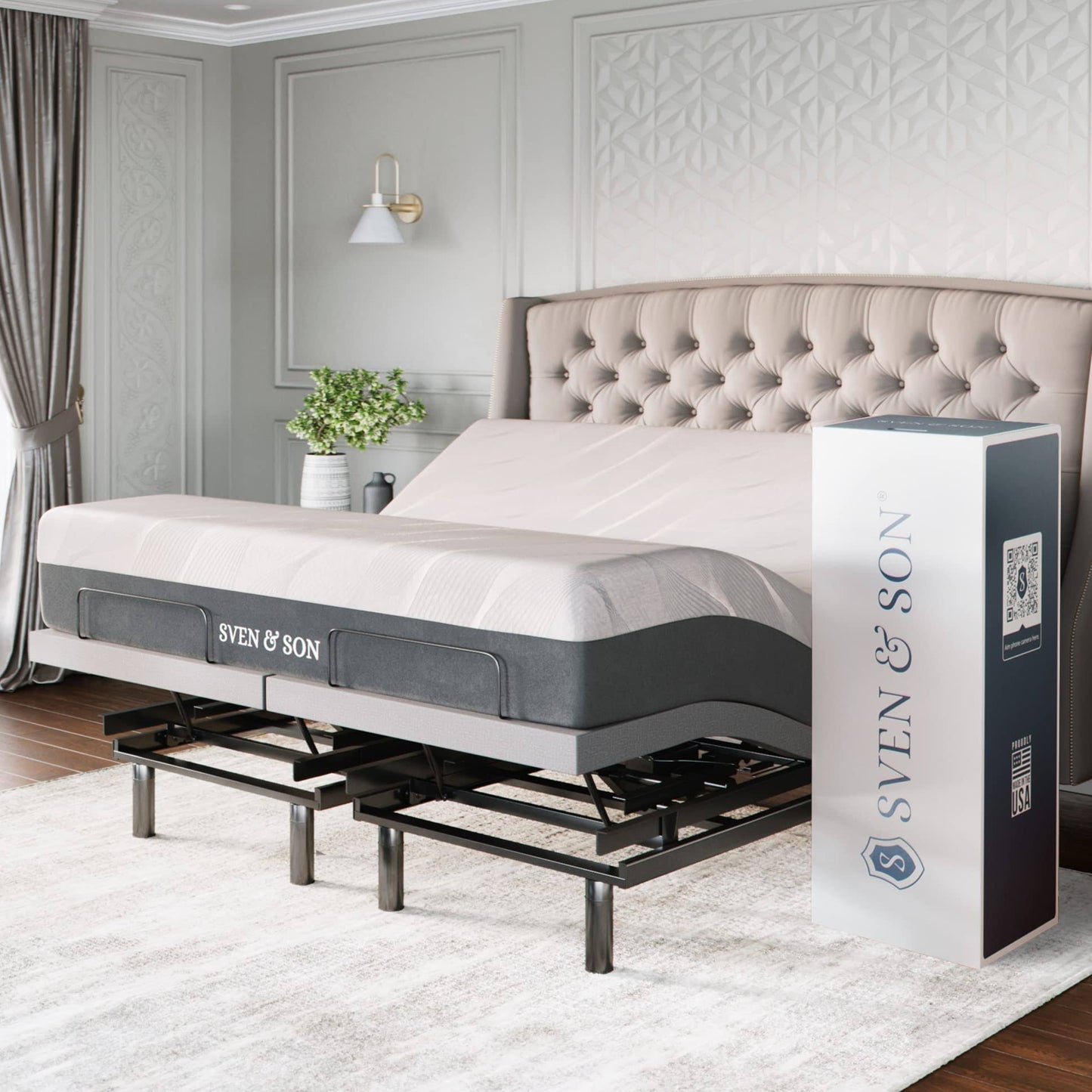 Adjustable Bed with Wireless Remote Sven & Son Size: Twin XL