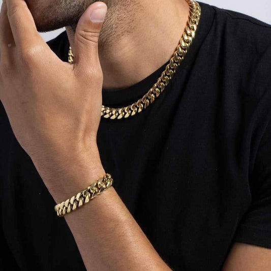 The GLD Shop GLD Signature Cuban Chain + Bracelet Bundle