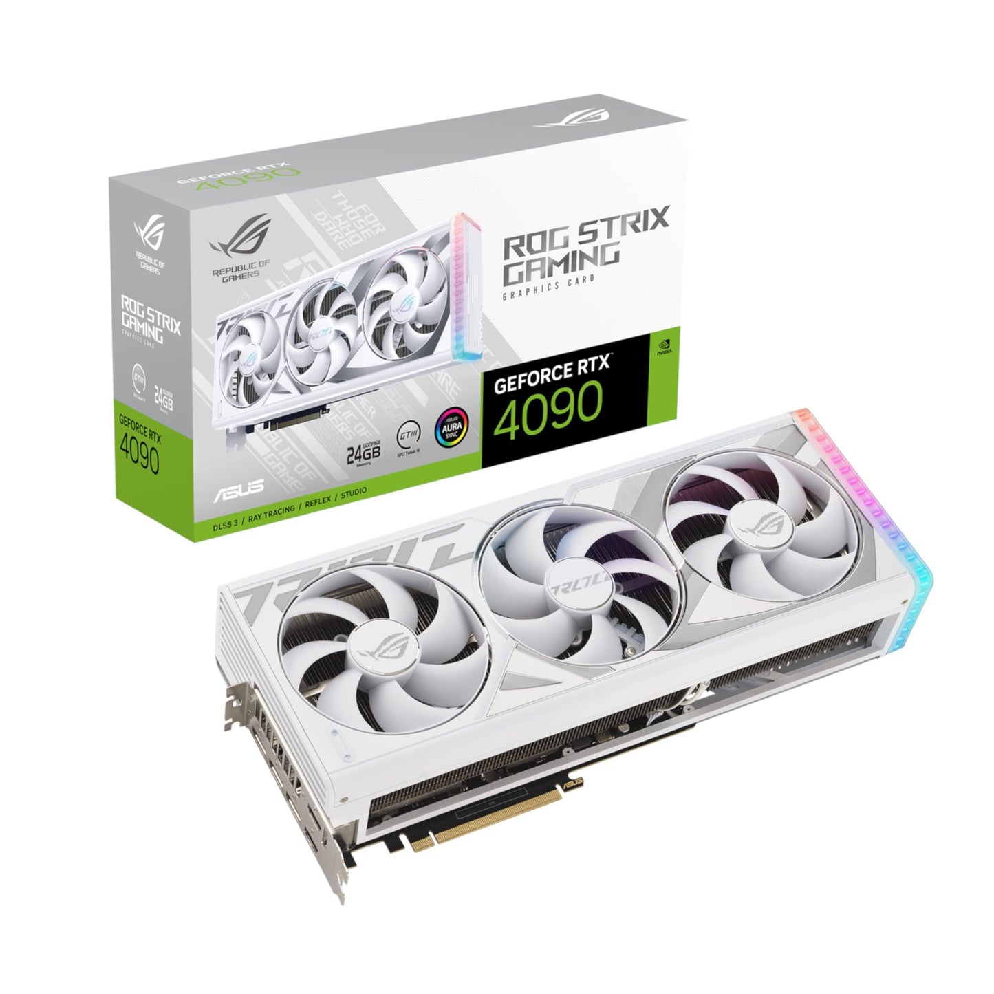 Asus GeForce RTX 4090 ROG Strix White 24 GB GDDR6X Graphics Card