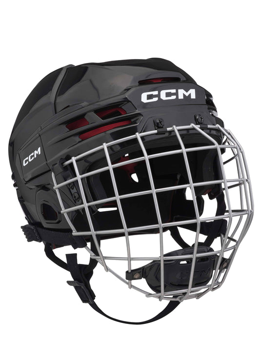 CCM Tacks 70 Hockey Helmet Combo - Senior, Medium, Black