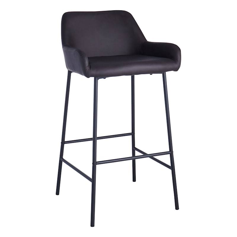 at Home Honeybloom Destin Counter Dark Brown Stool