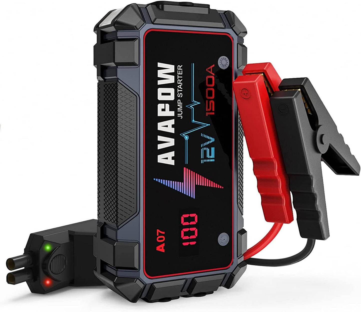 BRPOM Car Jump Starter, 1500A Peak 15800mAh (Up to 7.0L Gas or 5.5L Diesel Engine, 30 Times) 12V Auto Booster Battery Pack Jump Box with Quick