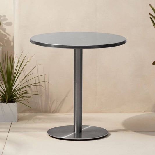 Watermark Stainless Steel Outdoor Bistro Table - CB2