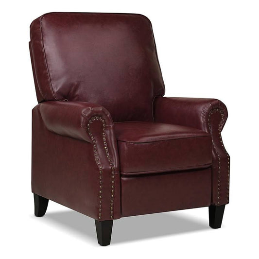 Auden 34 Manual Recliner Accent Chair, Heritage Red