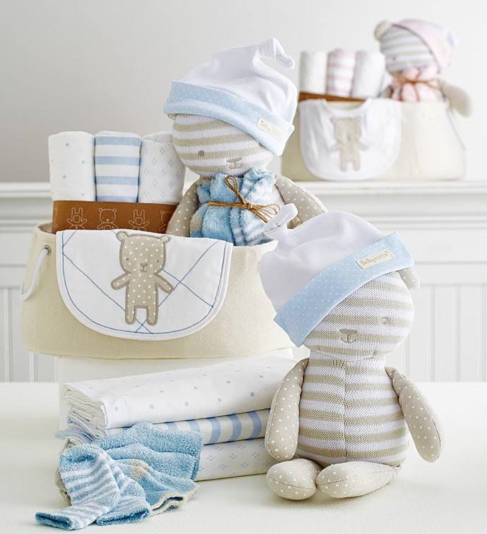 Beary Special 10- pieces Baby Welcome Set - Boy, Gifts by 1-800 Baskets